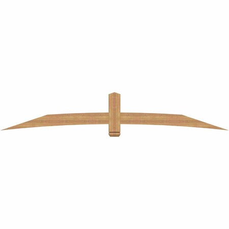 Ekena Millwork Bellingham Timber Gable Bracket, Western Red Cedar, 108"W x 18"H x 1 1/2"D x 5 1/2"F, 4/12 Pitch GBW108X18X0206BEL00SWR
